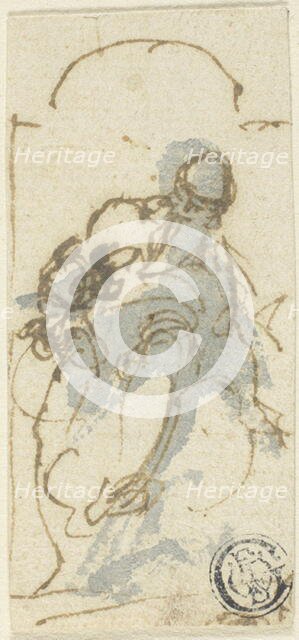 Saint in a Niche, n.d. Creator: Francesco Maffei.