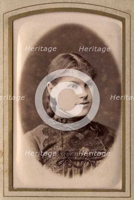 Photo of a girl, late 19th cent - early 20th cent. Creator: PA Milevskii.