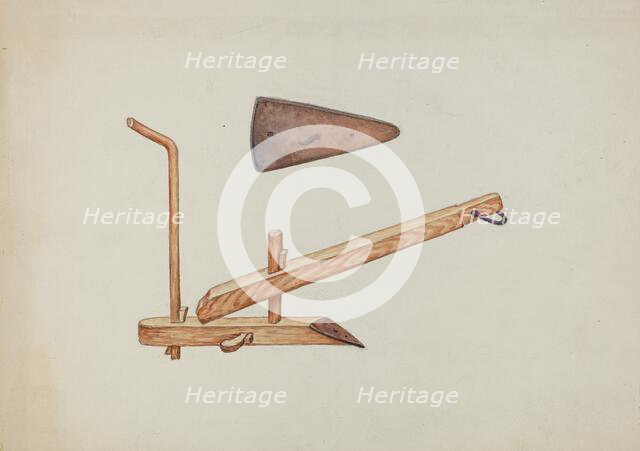 Plow and Plowpoint, c. 1937. Creator: William Hoffman.