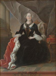 Portrait of Princess Antoinette Amalie of Brunswick-Wolfenbüttel (1696-1762), 18th century. Creator: Anonymous.