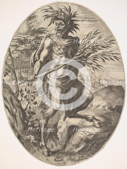 Sylvanus from The Rural Gods, 1565. Creator: Cornelis Cort.