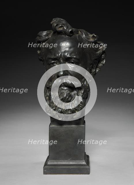 Head of Alphonse Legros, c. 1876. Creator: Jules Dalou (French, 1838-1902).