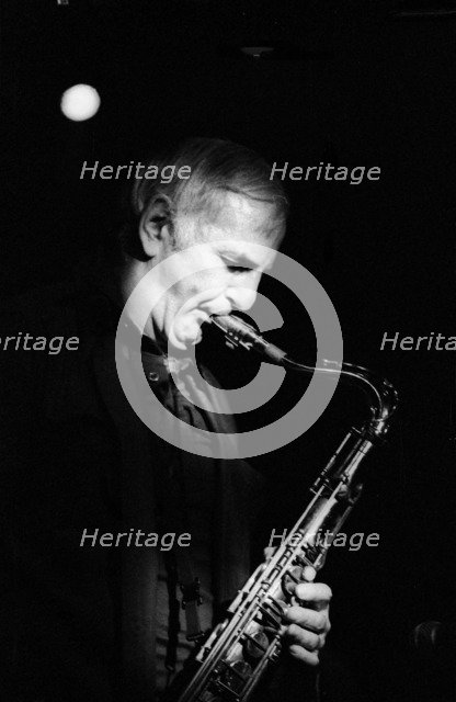 Ronnie Scott, Ronnie Scott's, 1980.   Artist: Brian O'Connor.