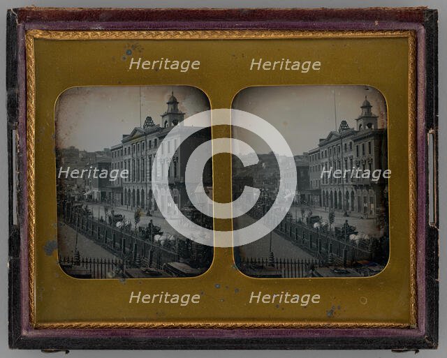 Untitled (Portsmouth Square, San Francisco), 1853. Creator: Robert H. Vance.