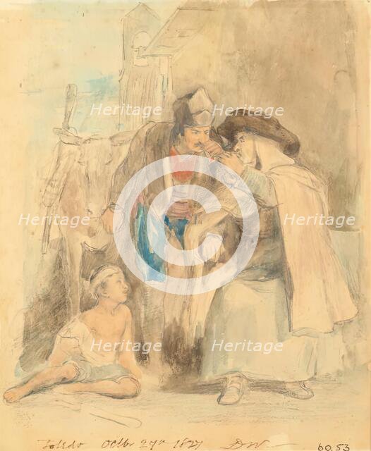 The Guerilla Taking Leave of his Confessor, 1827. Creator: David Wilkie.