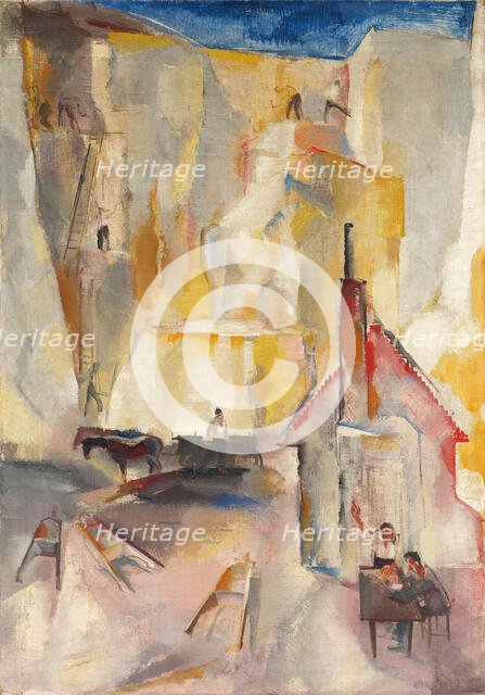 Quarry, 1927. Creator: Vilmos Aba-Novák.