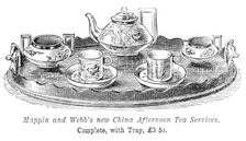 Mappin and Webb's new China Afternoon Tea Services, 1883. Creator: Unknown.