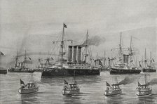 Spanish-American War (1898): Spanish navy torpedo hunters, 1898.  Creator: Enrique Laporta Valor.