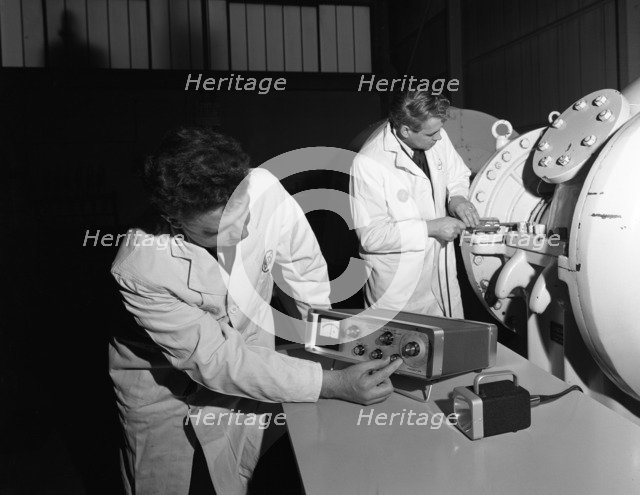 Technicians working at the Park Gate Iron & Steel Co, Rotherham, South Yorkshire, 1966. Artist: Michael Walters