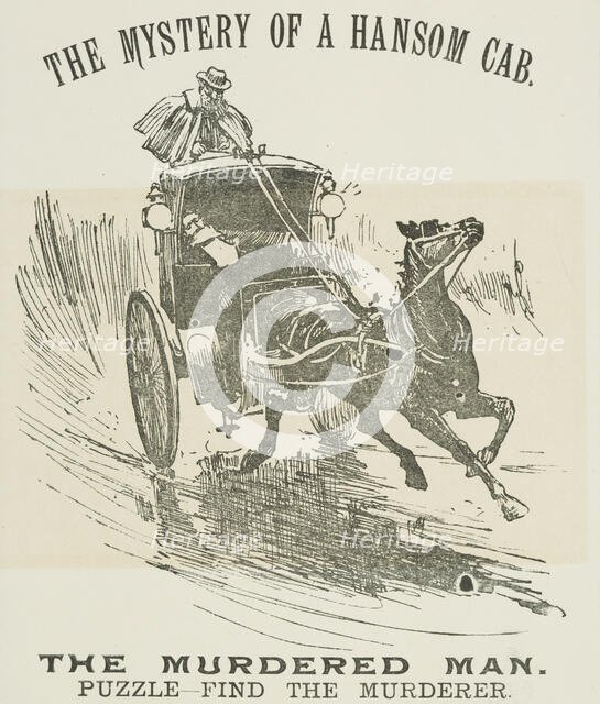The Mystery of a Hansom Cab - The Murdered Man, 1888.  Creator: Unknown.
