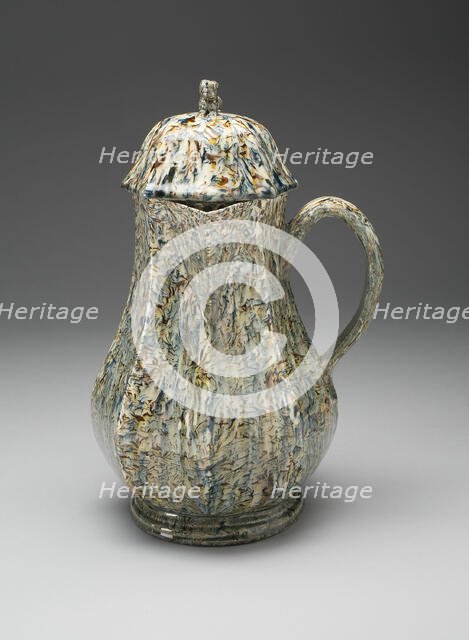 Coffee Pot, Staffordshire, 1750/65. Creator: Staffordshire Potteries.
