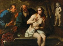 Susanna and the Elders, 1650s. Creator: Vaccaro, Andrea (1604-1670).