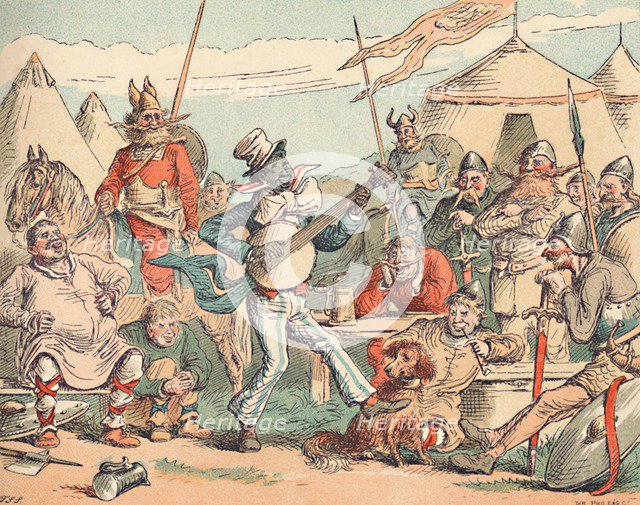 'King Alfred in the Danish Camp', c1884. Artist: Thomas Strong Seccombe.