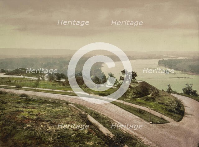 Down the Mississippi from Indian Mound Park, St. Paul, c1898. Creator: Unknown.