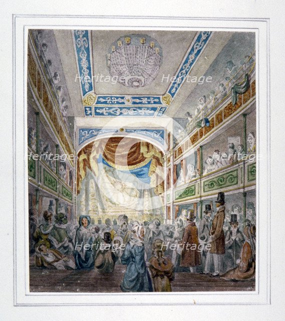 Interior view of the Royal Standard Theatre, Shoreditch High Street, London, c1840. Artist: Anon