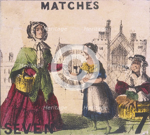 'Matches', Cries of London, c1840. Artist: TH Jones