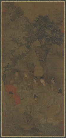 Xin Pi Tugging the Emperor's Robe, 14th century. Creator: Unknown.