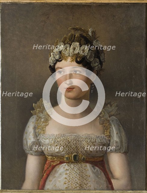Portrait of Caroline Bonaparte (1782-1839), Princesse Française, Grand Duchess of Berg and Cleves, Q