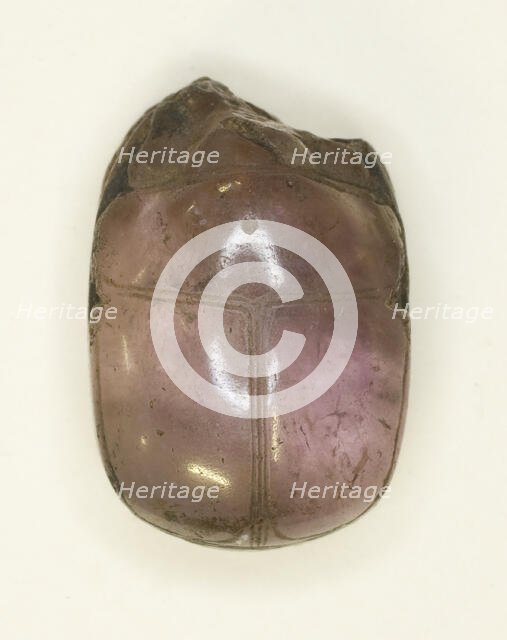 Scarab: Uninscribed, Egypt, Middle Kingdom, Dynasty 12 (about 1985-1773 BCE). Creator: Unknown.