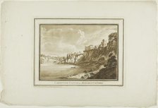 Chepstow Castle in Monmouth Shire, from Twelve Views in Aquatinta from Drawings taken... South Wales Creator: Paul Sandby.