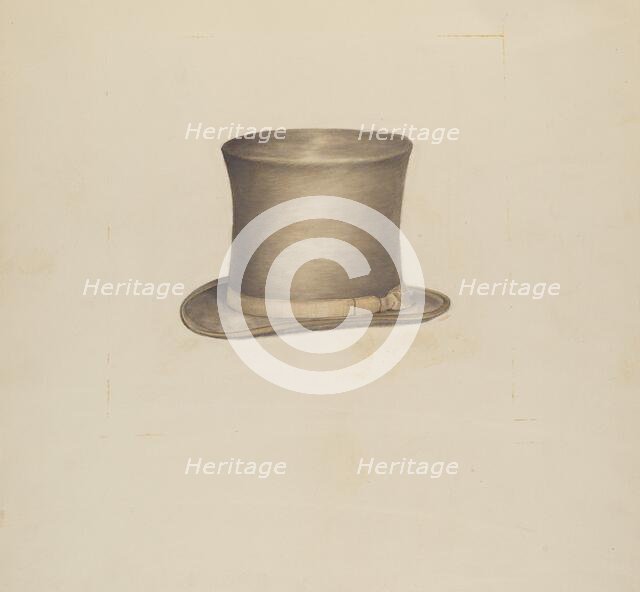 Man's Hat, 1935/1942. Creator: Henry De Wolfe.