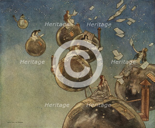 The Ship That Sailed to Mars. Artist: Timlin (1892-1943)