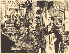 At the Café (Au café), 1869. Creator: Edouard Manet.