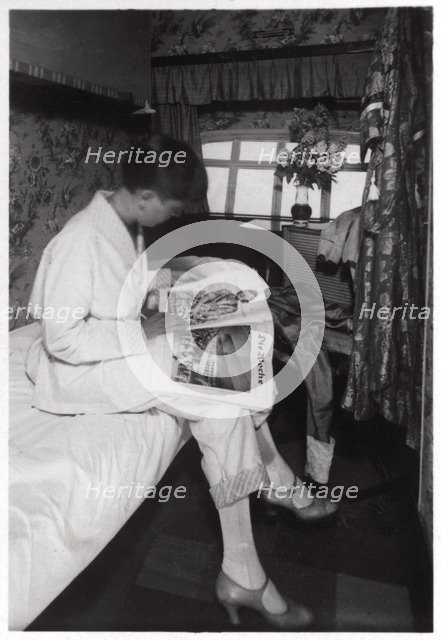View of a passenger cabin on board Zeppelin LZ 127 'Graf Zeppelin', 1933. Artist: Unknown
