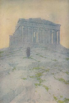 'The Parthenon at Athens', 1913. Artist: Jules Guerin.