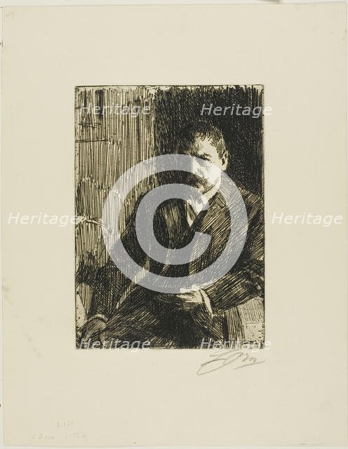 Self-Portrait 1904 I, 1904. Creator: Anders Leonard Zorn.
