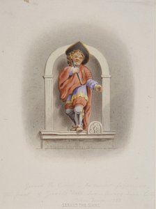 Gerard the Giant, Gerard's Hall, Basing Lane, London, 1852. Artist: Thomas Hosmer Shepherd