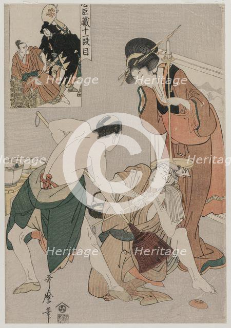 Chushingura: Act XI of The Storehouse of Loyalty, late 1790s. Creator: Kitagawa Utamaro (Japanese, 1753?-1806).