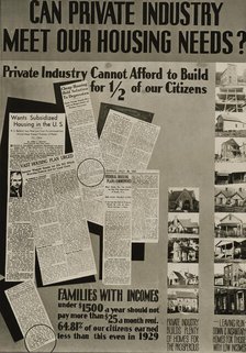 Poster by Record Section, Suburban Resettlement Administration,  1935-12. Creator: Arthur Rothstein.