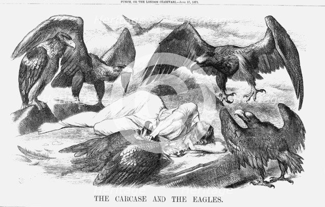 'The Carcase and the Eagles', 1871. Artist: Joseph Swain