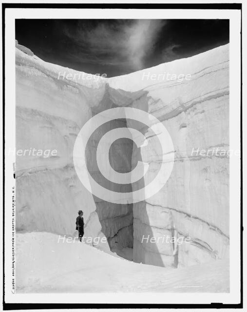 Asulkan Glacier from ice grotto, Selkirk Mts., B.C., c1902. Creator: Unknown.