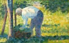 The Gardener, 1882-83. Creator: Georges-Pierre Seurat.