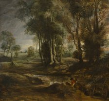 Evening Landscape with Timber Wagon, 1630-1640. Artist: Rubens, Pieter Paul (1577-1640)