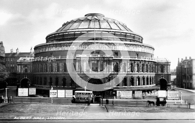 The Royal Albert Hall, Kensington, London, early 20th century. Artist: Unknown