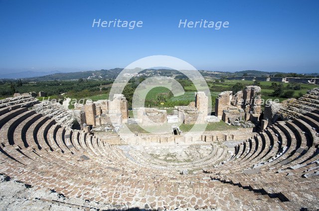 The Odeon at Nikopolis, Greece. Artist: Samuel Magal