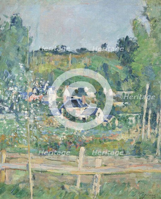 Vue d'Auvers-sur-Oise - La Barrière, c1873. Creator: Cézanne, Paul (1839-1906).