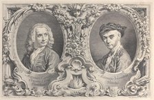 Portraits of Canaletto and Visentini, 1735., 1735. Creator: Antonio Visentini.