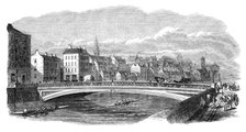 The new Northgate iron bridge at Cork, 1864. Creator: Unknown.