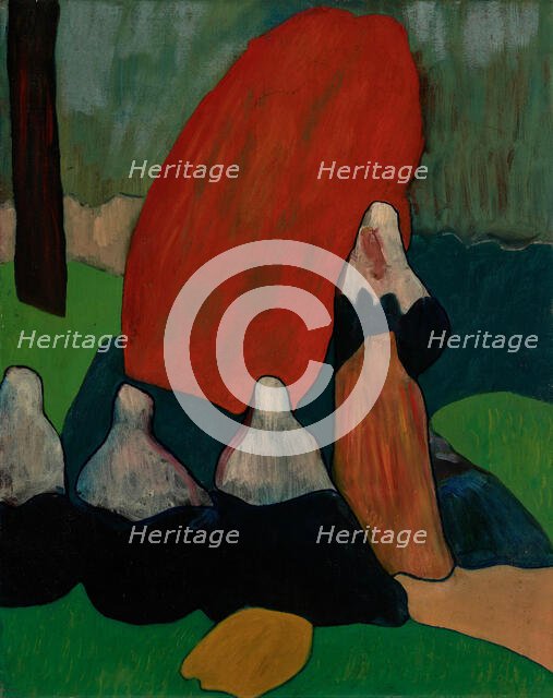 Breton Women with Seaweed, about 1892. Creator: Emile Bernard.