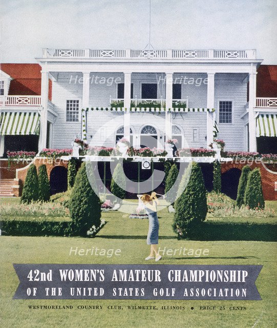 Programme for 42nd US Women's Amateur Championship, 1938. Artist: Unknown