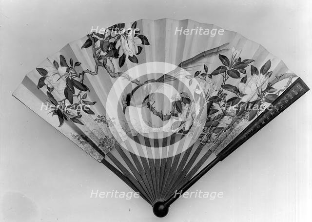 Fan, 18th century. Creator: Giuseppe Castiglione.