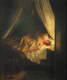 The Vampire, 1852. Creator: Delacroix, Eugène (1798-1863).
