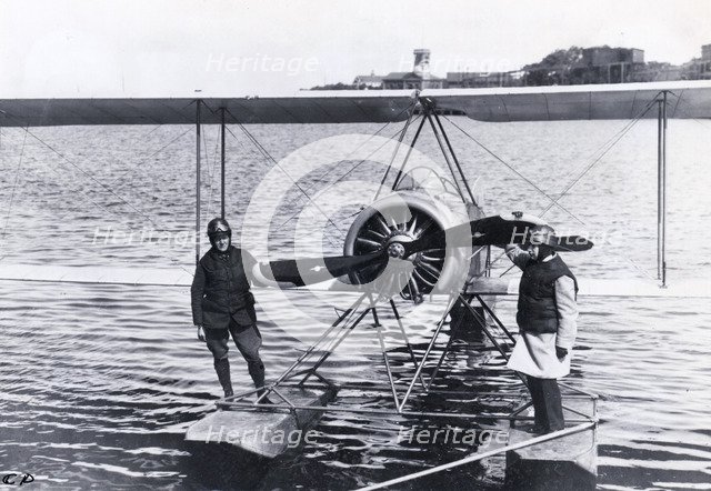 Thulin LA seaplane from Enoch Thulin's aircraft factory, Landskrona, Sweden, 1919. Artist: Unknown