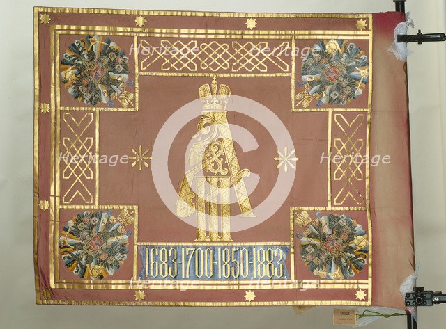 Banner of the Leib-Guard Preobrazhensky Regiment, 1883. Artist: Flags, Banners and Standards  