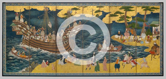 Southern Barbarians, mid 17th century. Creator: Unknown.