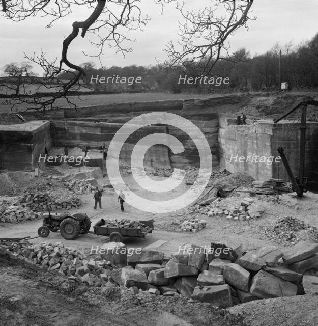 Greatgate Quarry, Croxden, East Staffordshire, Staffordshire, 24/04/1958. Creator: John Laing plc.